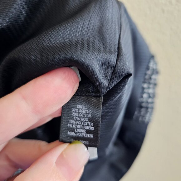 EXPREE DESIGN STUDIO Wool Blend Tweed Boucle Suit Vest Skirt Set~Size 6 - Picture 14 of 16